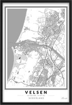 Poster Dorp Velsen A2 - 42 x 59,4 cm (Exclusief Lijst)