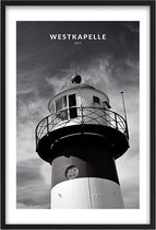 Poster Vuurtoren Westkapelle A3 - 30 x 42 cm (Exclusief Lijst)