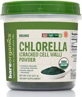 BareOrganics – Chlorella Powder (Chlorella poeder) – Superfoods – 227 gram – 2 maanden voorraad