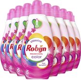 Robijn Klein & Krachtig Color Pink Sensation Vloeibaar Wasmiddel - 8 x 19 wasbeurten - Voordeelverpakking
