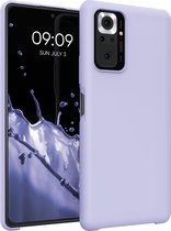 kwmobile telefoonhoesje voor Xiaomi Redmi Note 10 Pro - Hoesje met siliconen coating - Smartphone case in pastel-lavendel