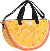 Sac de plage/sac de sport orange 32 x 50 cm - Sacs de plage/sacs de sport en polyester