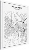 Stadskaart Maastricht - Canvas 90x120