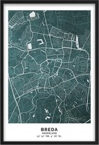 Poster Stad Breda A2 - 42 x 59,4 cm (Exclusief Lijst)