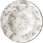 Pastabord Porselein Wit/Bruin (27 x 27 x 5,8 cm)