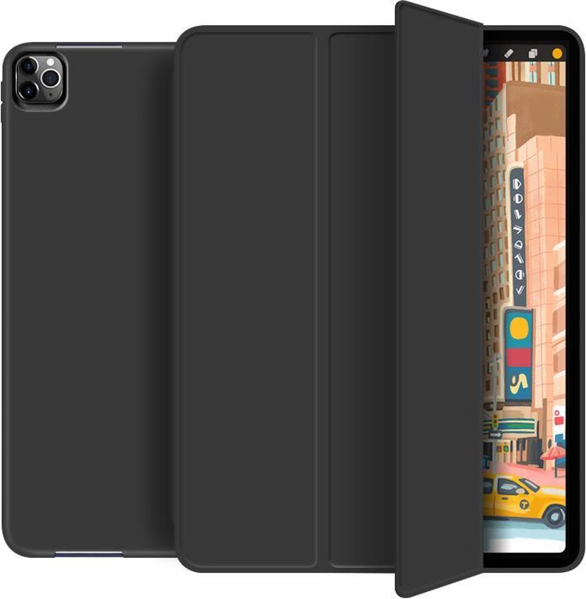 Ipad pro 2020 softcover - 11 inch – Ipad hoes – soft cover – Hoes voor iPad – Tablet beschermer - zwart