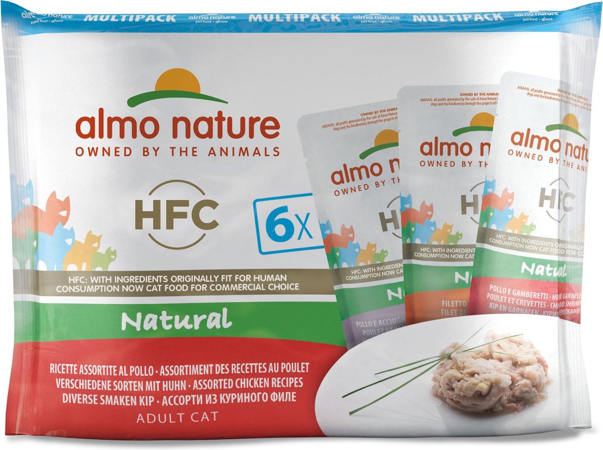 Almo nature Kattenverpakking Klassieke Mix Kip  | 655