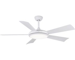 Evolar Plafondventilator met Verlichting - 132 cm - Stille Plafondlamp met Ventilator - Dimbaar Warm Wit Licht (LED) - EVO-CF52MW18