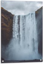 Tuinposter – Waterval  - 60x90cm Foto op Tuinposter  (wanddecoratie voor buiten en binnen)