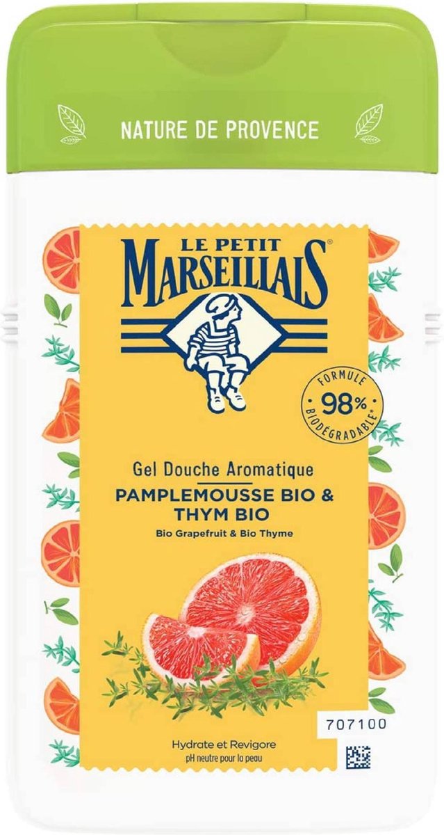 Le Petit Marseillais - BIO Pompelmoes & BIO Tijm Douchegel - BIO Sinaasappel douchegel 250 ml