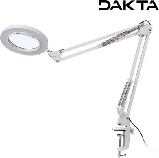Prestatie Uitgraving ambitie Dakta® Loeplamp | Bureaulamp met Vergrootglas | LED Verlichting | Leeslamp  | met... | bol.com