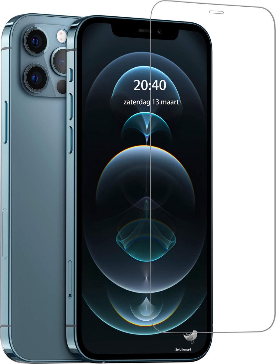 Geschikt voor iPhone 12 Pro Max Screenprotector Tempered Glass Beschermglas - 2 stuks Extra Sterk