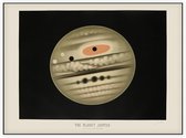 The Planet Jupiter, Étienne Léopold Trouvelot - Foto op Akoestisch paneel - 200 x 150 cm