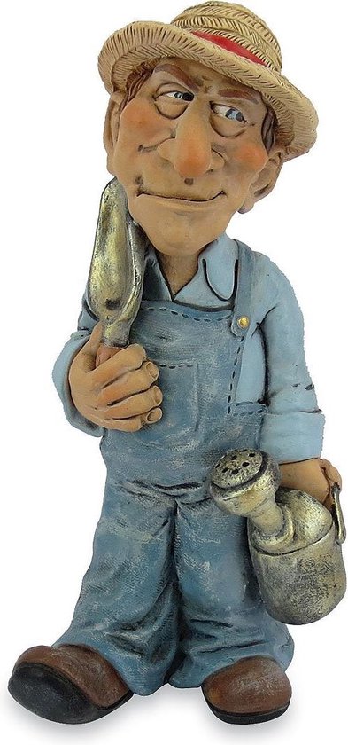 Funny Professions Figurine Gardener - The Comic World of Caricature Figurines - Comic Figurines - Gift For - Gift - Gift - Birthday Gift