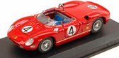 De 1:43 Diecast Modelcar van de Ferrari 250P #4 van de MonoSport in 1963. De bestuurder J. Surtees. De fabrikant van het schaalmodel is Art-Model. Dit model is alleen online verkrijgbaar