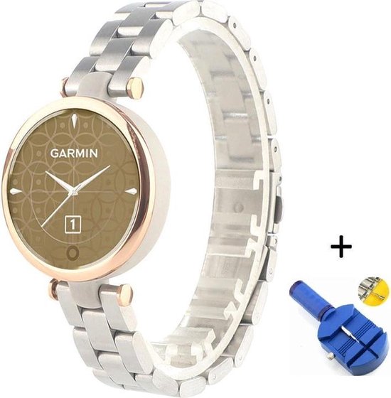 Luxe Metalen Armband Geschikt Voor Garmin Lily - Horloge Bandje - Schakel  Polsband... | bol.com