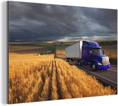 Camion couleur violet aluminium 30x20 cm - petit - Tirage photo sur  aluminium