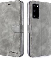 Voor Xiaomi Redmi Note 10 Pro/Note 10 Pro Max 4G Diaobaolee Pure Verse Textuur Horizontale Flip Lederen Case met Houder & Kaartsleuf & Portemonnee & Fotolijst (Grijs)
