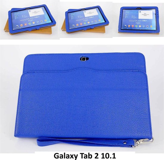 adopteren slang hoofd Samsung Galaxy Tab 2 10.1 Smart Tablethoes Blauw voor bescherming van tablet  (P5110) | bol.com