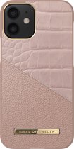 iDeal of Sweden Atelier pour iPhone 12 Mini Rose Smoke Croco