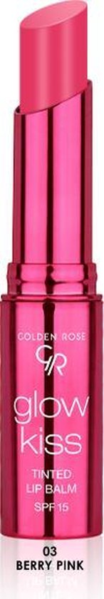 Golden Rose - Glow Kiss Tinted Lip Balm 03 - Berry Pink - Hyaluronzuur