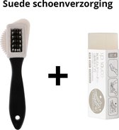 VATESI - Suede Borstel + Suede Gum Voor Schoenen - Suede Schoenverzorging -  Schoenborstel / Veger