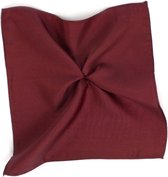 Pochet geribd klassiek bordeaux rood