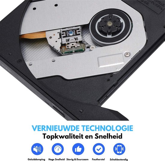 MAIGA® Externe DVD speler voor laptop Externe DVD/CD speler en brander USB 3.0...