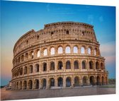Verlaten Colosseum voor een blauw lucht in Rome - Foto op Plexiglas - 60 x 40 cm