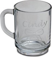 lkmn theeglas met naam - glas