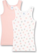 Sanetta hemdje Multidots Pink 2-pack maat 128