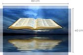 Bible - God - Reflectie  - Canvasdoek - woonkamer - schilderijen - schilderdoek - Slaapkamer - wandpaneel - Canvas