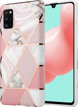 ShieldCase Pink Pattern Samsung A41 hoesje - roze