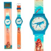 Dino World Horloge Blauw/Oranje