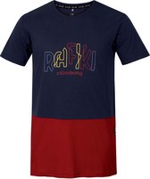 Rafiki T-shirt Rafiki Heren Modal/cotton Rood/blauw Maat Xl
