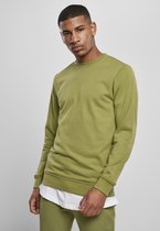 Urban Classics Sweater/trui -2XL- Basic Terry Crew Groen