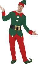 SMIFFYS - Verkleedkostuum Elf voor heren Kerst - XL
