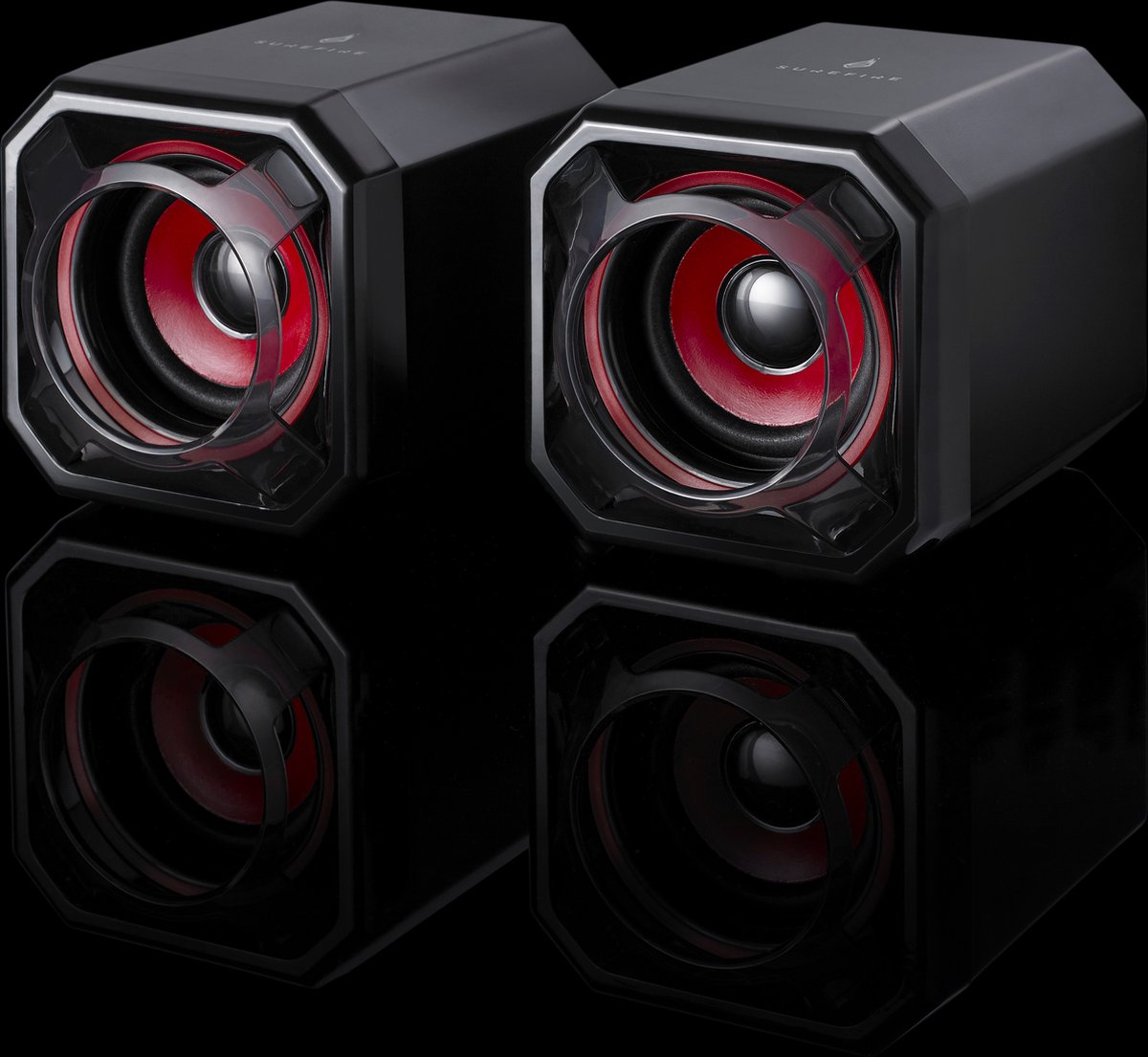 Gaming Speakers Verbatim Surefire Gator Eye Red Black
