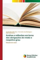 Analise e reflexoes em torno das obrigacoes de relato e respetivo grau