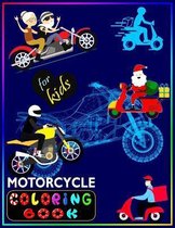 Motorcycle Coloring Book For Kids