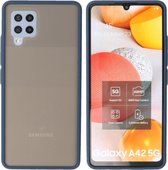 BestCases -  Samsung Galaxy A42 5G Hoesje - Samsung Galaxy A42 5G Hard Case Telefoonhoesje - Samsung Galaxy A42 5G Backcover - Blauw