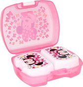 Minnie Mouse broodtrommel met 2 snackboxjes - roze - Disney lunchbox