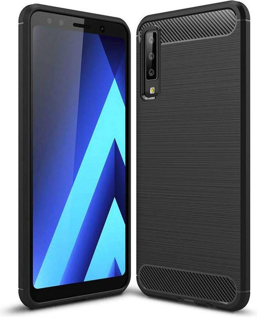 Soft Bruchem Hoesje voor Samsung Galaxy A7 2018 -Matt Zwart - van Bixb
