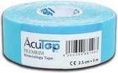 Acutop - Premium Kinesio Tape - 2.5cm x 5m - Blauw
