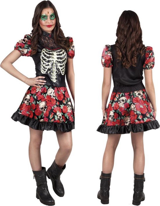 Boland - Kostuum Niña Catrina (14-16 jr) - Volwassenen - Day of the dead - Halloween verkleedkleding - Day of the dead