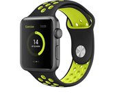 BeHello Premium Apple Watch Bandje 42/44mm  - Zwart/Geel