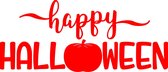Raam / Muur / Deur / Indoor sticker - halloween herbruikbare sticker - halloween pompoen - Happy Halloween