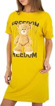 Catwalq - T-shirt jurk Freedom geel - M