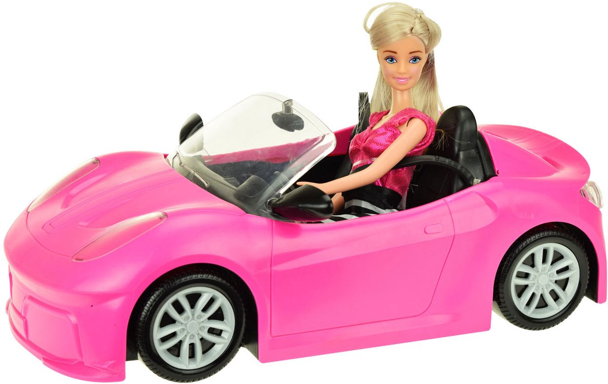 Lauren Tienerpop met Auto Roze