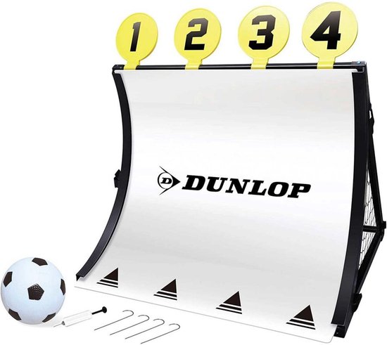Entraîneur Dunlop 4-en-1, avec ballon de soccer et pompe à air - DUNLOP -  But de... | bol